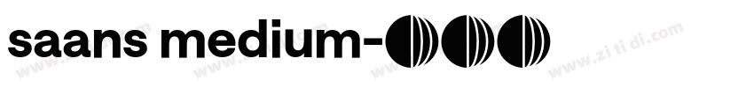 saans medium字体转换
